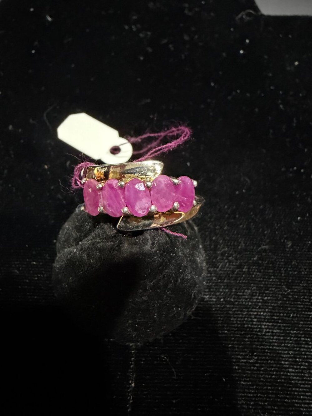 Ruby ring set in Sterling Silver Size 8